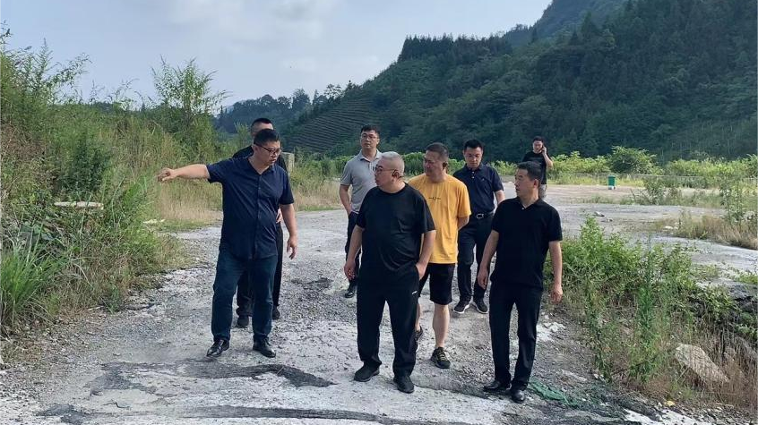 省兴发游戏xf集团辅导调研峨眉山太阳村村落振兴项目
